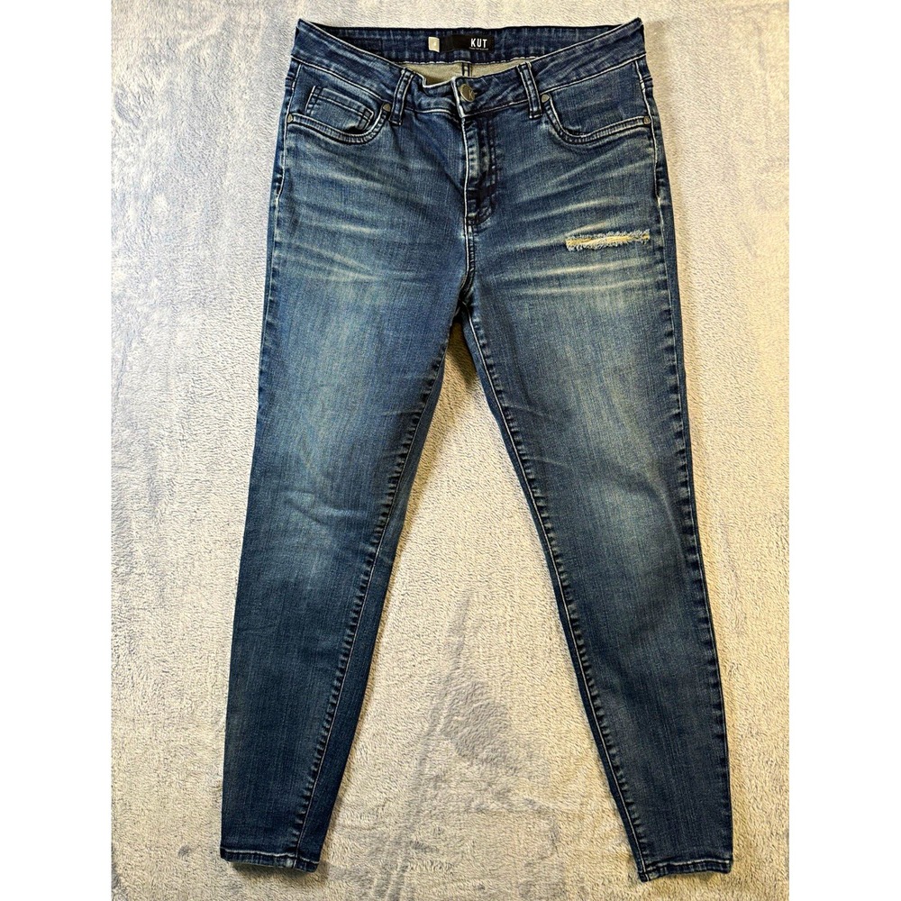KUT from the Kloth Donna Jeans Womens 6 Actual 30x27 Dark Ankle Skinny 3327–4